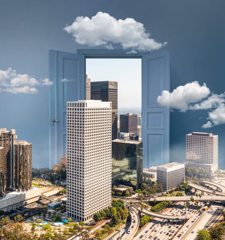 door-opening-revealing-beautiful-city door-opening-revealing-beautiful-city